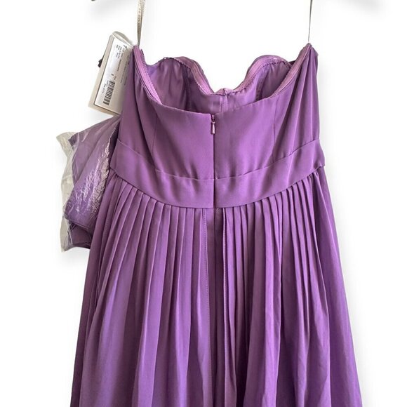 Jenny Yoo Aidan Convertible dress in wisteria luxe chiffon, Size 8, NWT - Picture 8 of 14